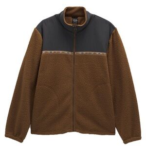 Prana Brown and Black Fleece Jacket